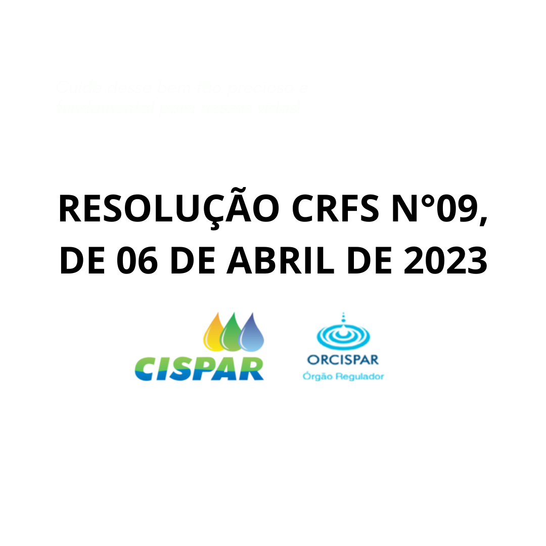 RESOLUÇÃO CRFS  N°09, DE 06 DE ABRIL 2023