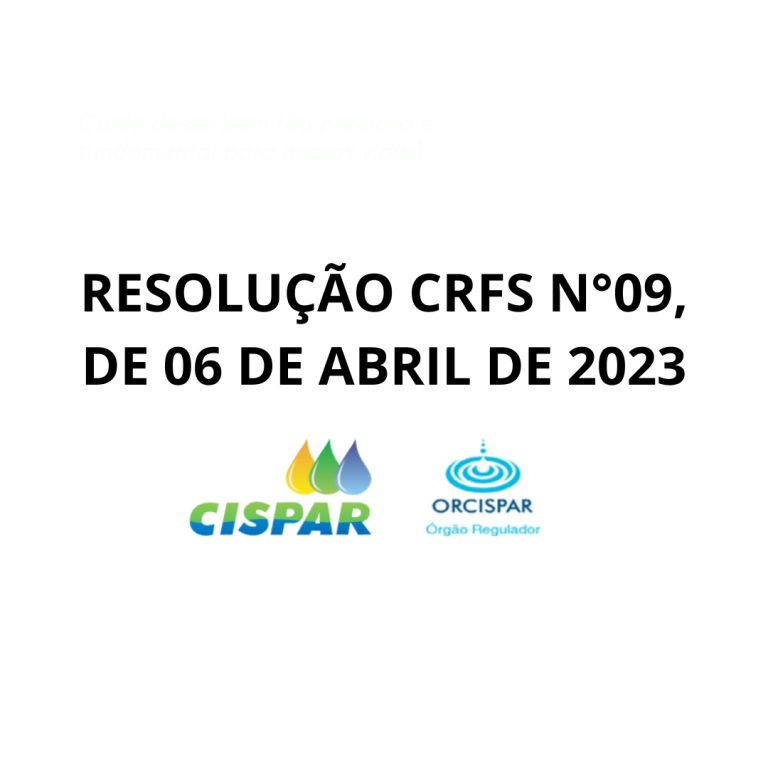 RESOLUÇÃO CRFS N 09